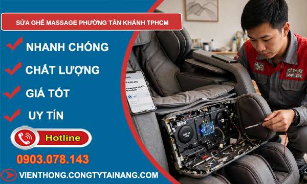 sửa ghế massage tại Tân Khánh