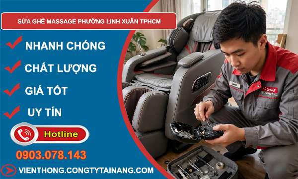 sửa ghế massage phường Linh Xuân TPHCM