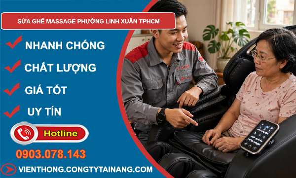 sửa ghế massage tại Linh Xuân