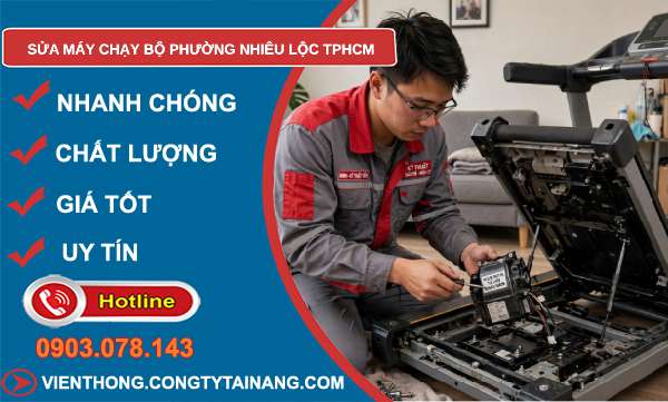 sửa máy chạy bộ phường Nhiêu Lộc TPHCM