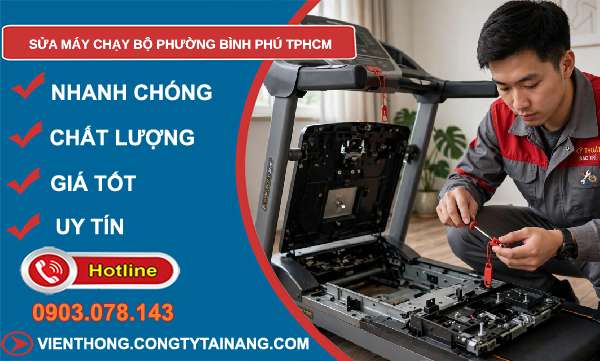 sửa máy chạy bộ tại Bình Phú