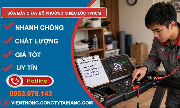 sửa máy chạy bộ tại Nhiêu Lộc